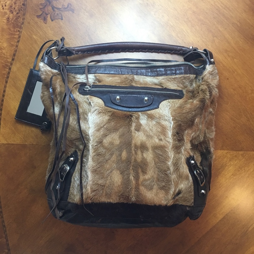 Balenciaga Limited Classic Day Goat Hair Bag